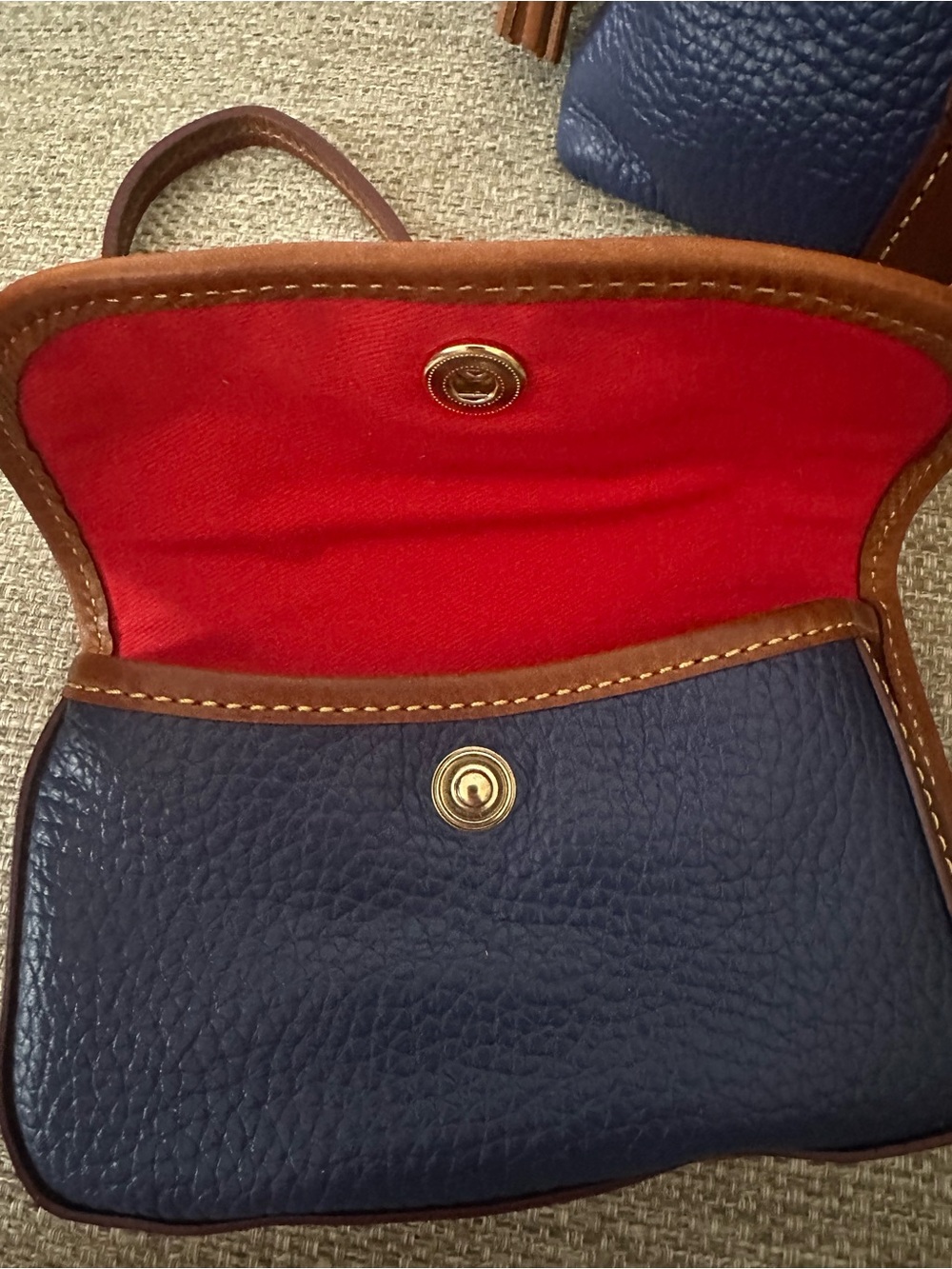 Dooney & Bourke NWT Domed Crossbody Satchel | 3 Piece Set Wristlet & Key Fob - Picture 8 of 15